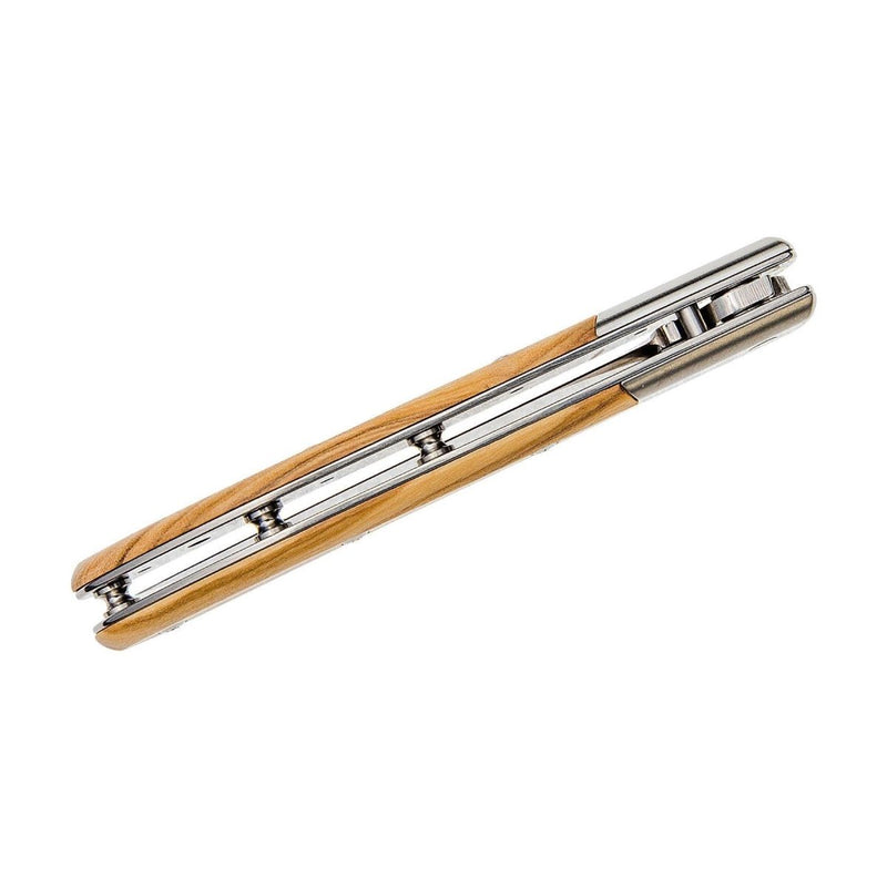 Fox Knives Brand Italy Elite folding knife stainless steel N690CO Olive wood - GoMilitar