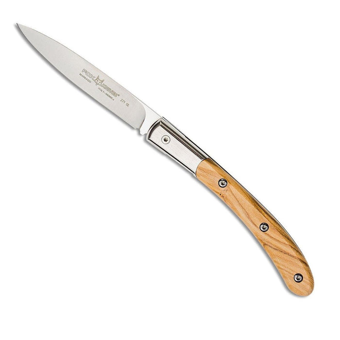 Fox Knives Brand Italy Elite Klappmesser Edelstahl N690CO Olivenholz - GoMilitar