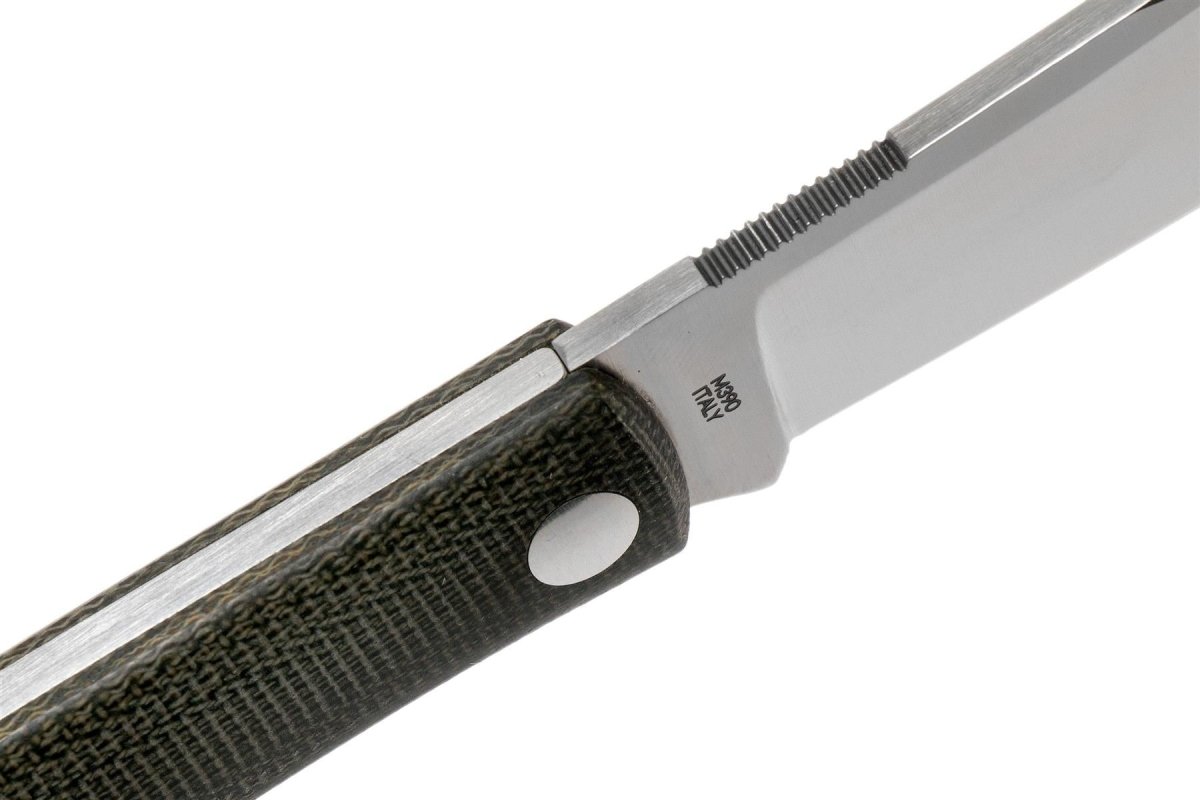 Fox Knives Brand Italy Livri Klappmesser aus Edelstahl M390 Green Micarta