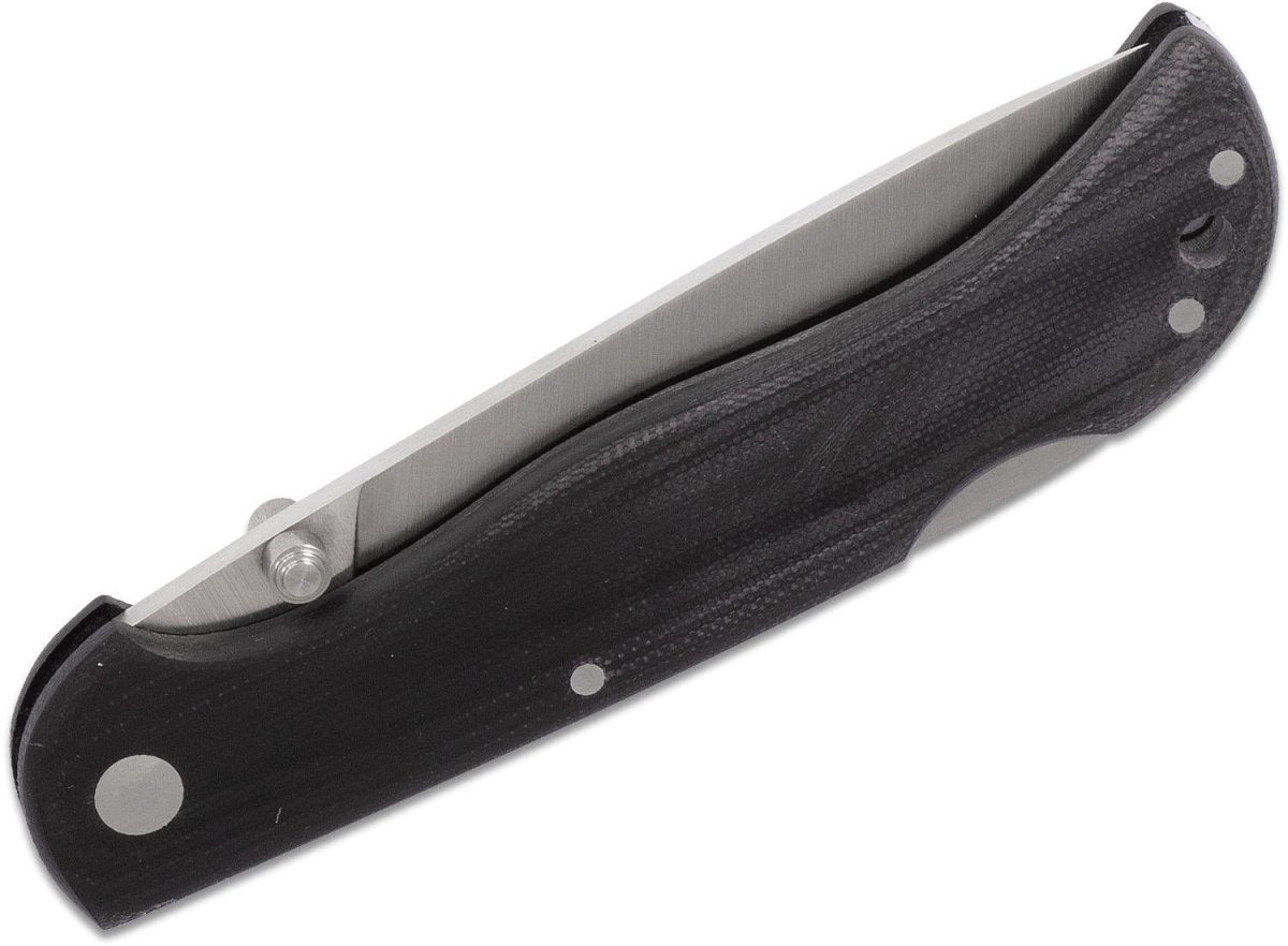 Fox Knives Brand Italy Modell 500 schwarzes Klapptaschenmesser aus Edelstahl