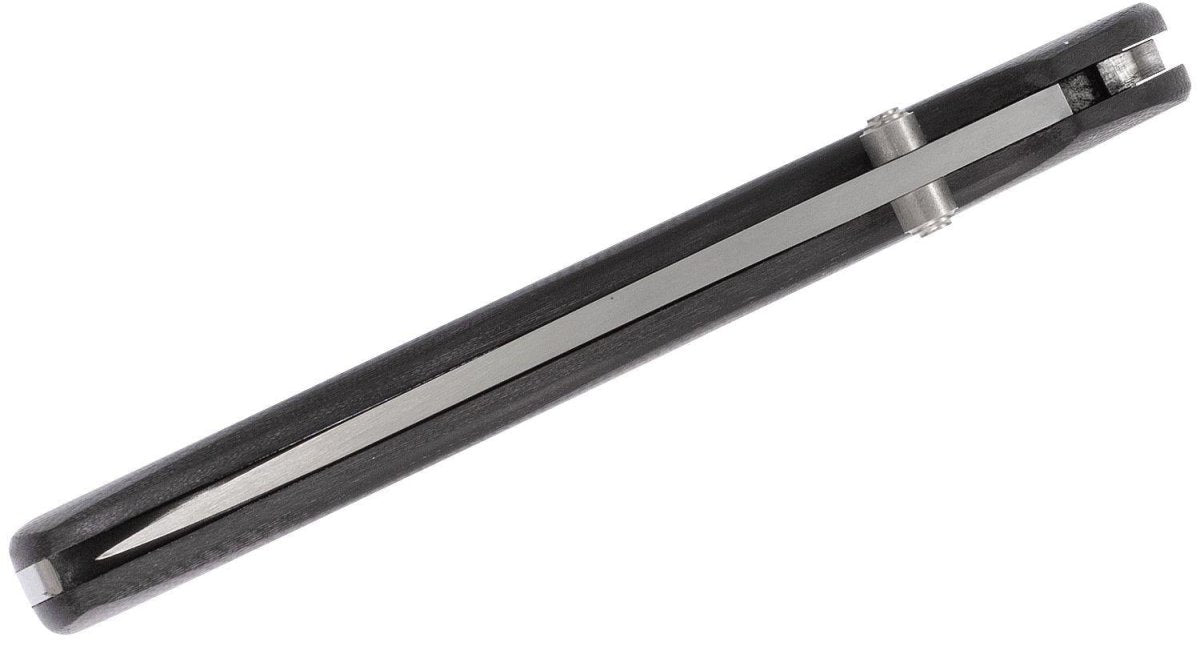 Fox Knives Brand Italy Modell 500 schwarzes Klapptaschenmesser aus Edelstahl