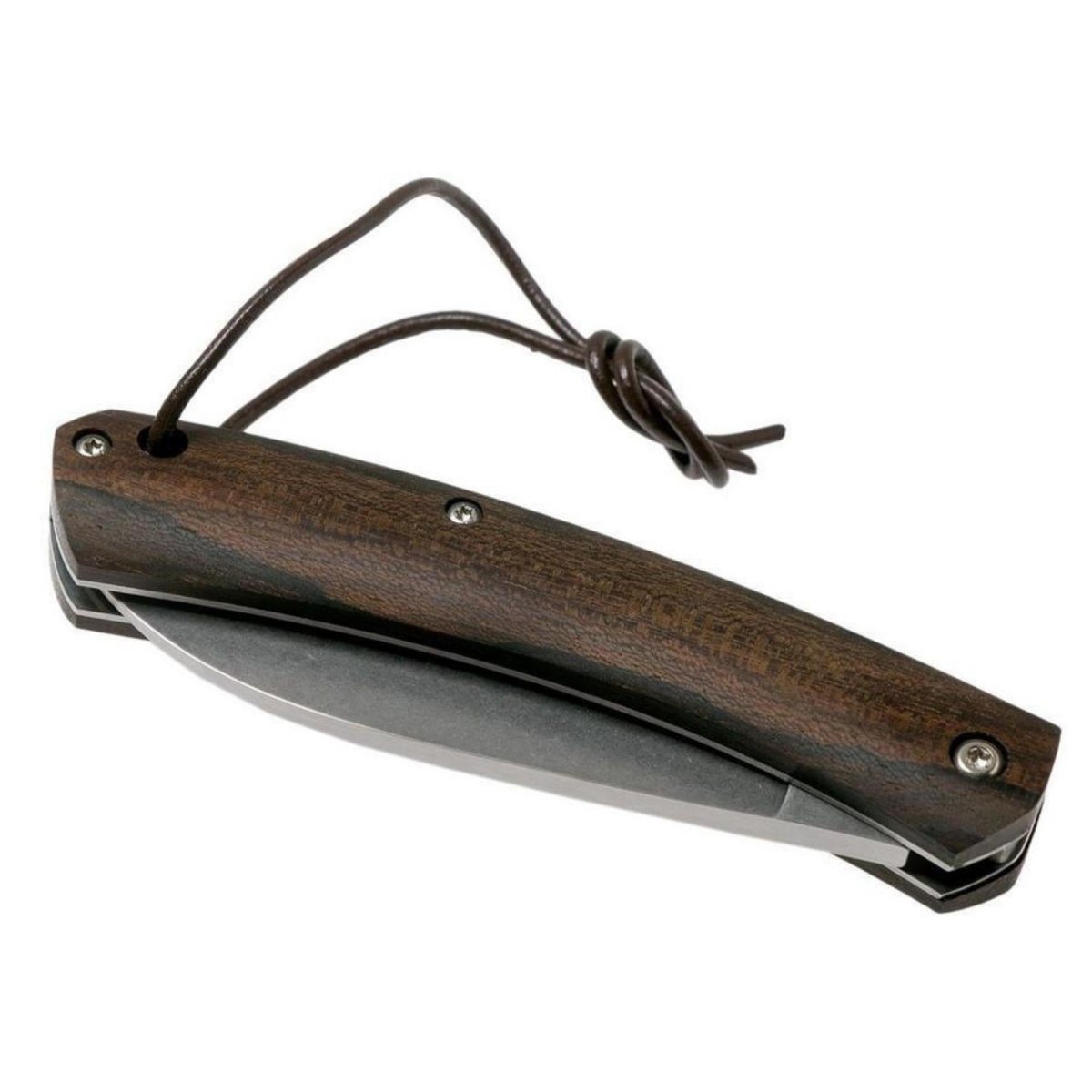 Fox Knives Brand Italy Segel-Klappmesser, Griff aus Ziricote-Holz aus rostfreiem Stahl