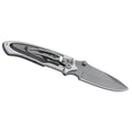 Fox Knives Brand Taschenmesser, klappbar, mit Titan beschichtet, 440er Edelstahl, schwarzes Holz