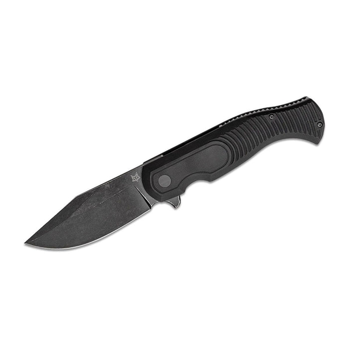 Fox Knives EASTWOOD TIGER Taschenmesser Hochgeschwindigkeits-D2-Stahl G10 schwarz taktisch - GoMilitar