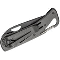 Fox Knives Klappmesser, Griff aus schwarzem, titanbeschichtetem 440-Stahl-Aluminium