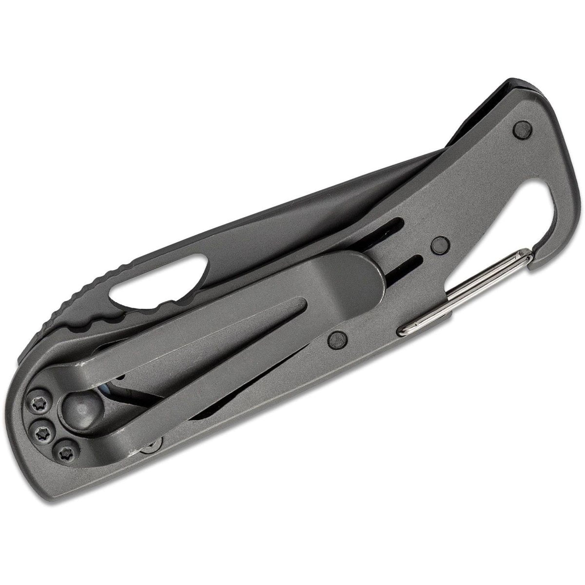 Fox Knives Klappmesser, Griff aus schwarzem, titanbeschichtetem 440-Stahl-Aluminium