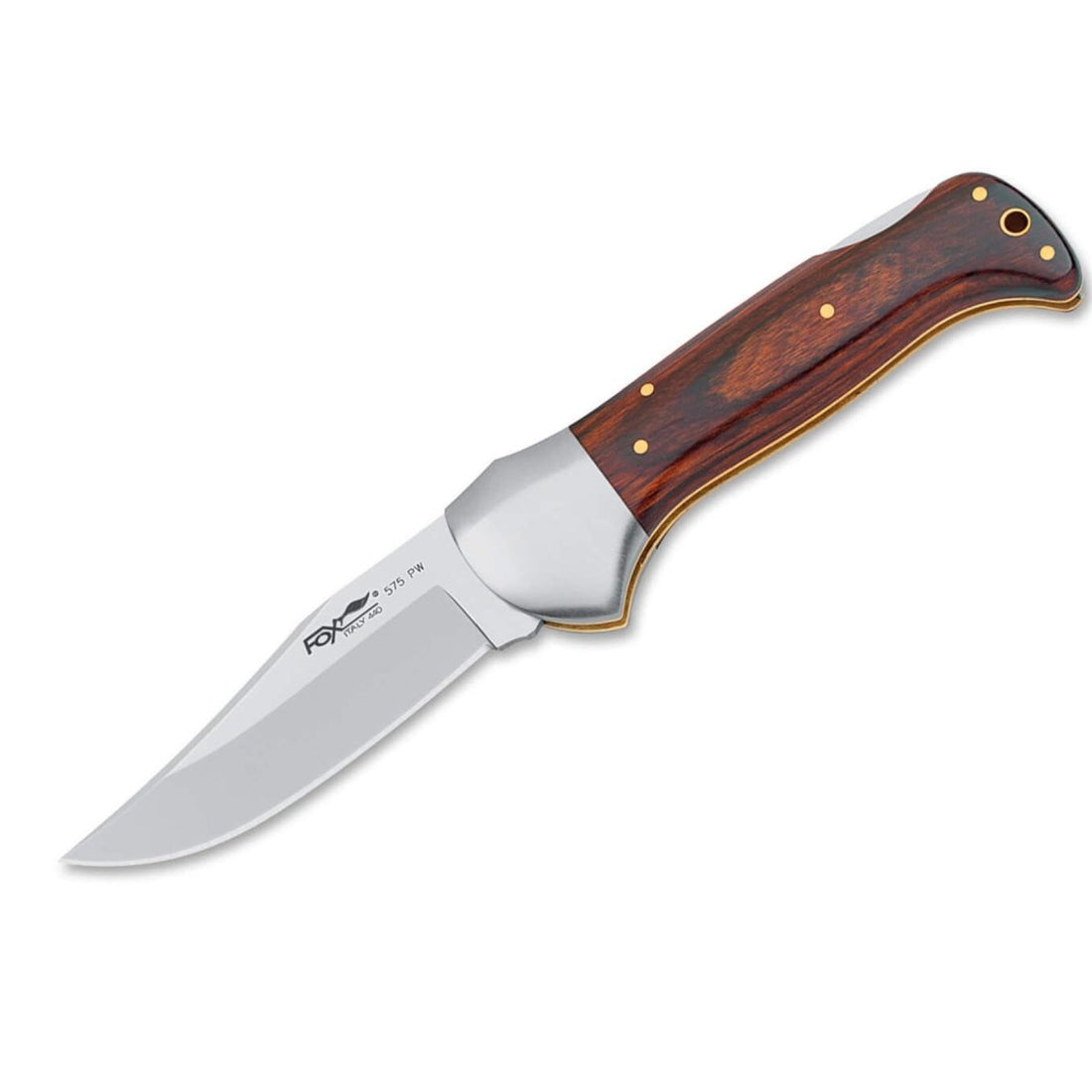 Fox Knives FOREST faltbares Taschenmesser für die Jagd und Camping, Griff aus Pakkaholz