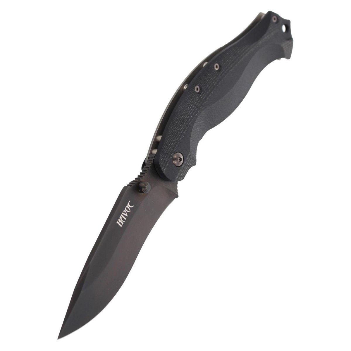 Fox Knives HAVOC Klappmesser Drop-Point-Klinge Titan-Framelock N690Co-Stahl