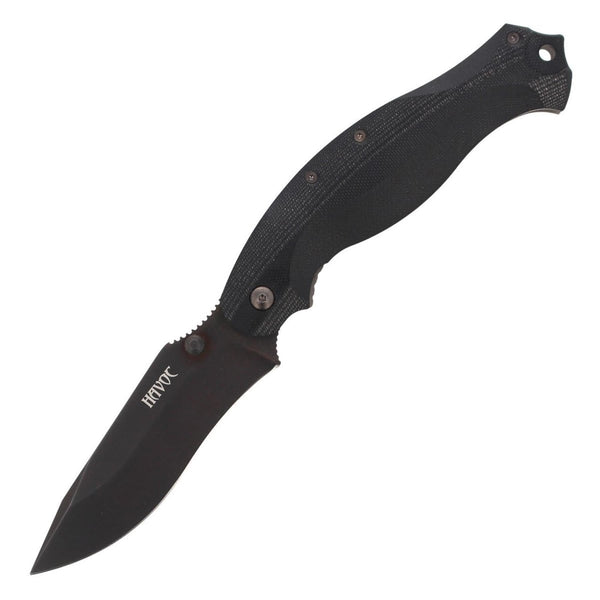 Fox Knives HAVOC folding knife drop point blade titanium frame lock N690Co steel - GoMilitar
