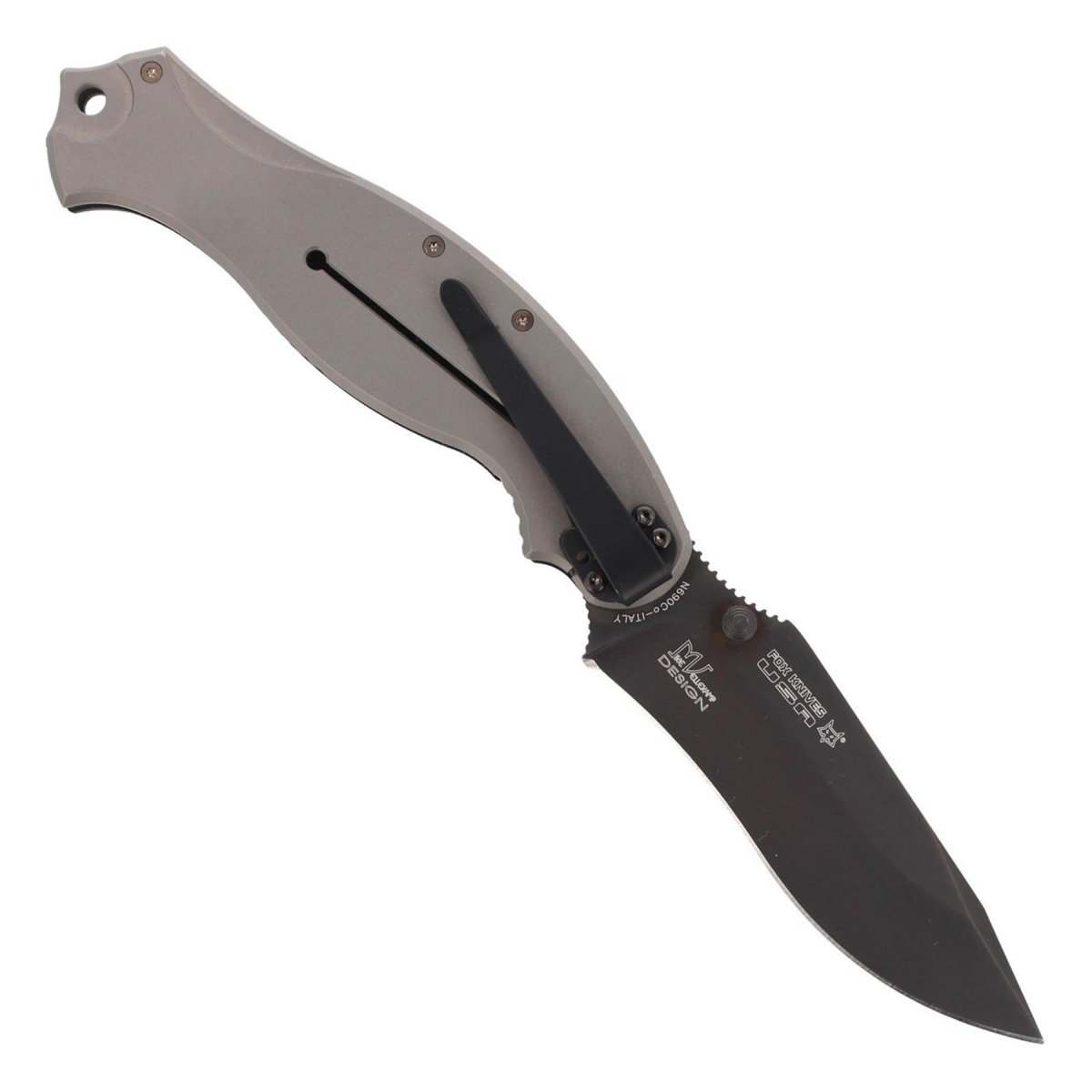 Fox Knives HAVOC Klappmesser Drop-Point-Klinge Titan-Framelock N690Co-Stahl
