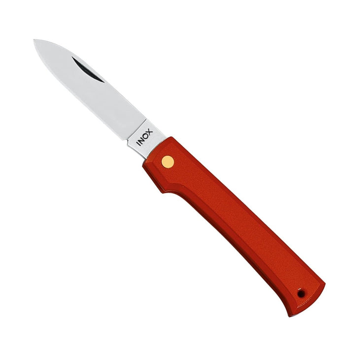 Fox Knives INOX Pocket Knife Drop Point 420C Stainless Steel Nylon Handle - GoMilitar