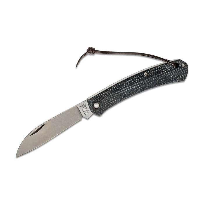 Fox Knives NAUTA kompaktes Taschenmesser taktisches 420C-Stahl-Klappwerkzeug Micarta - GoMilitar