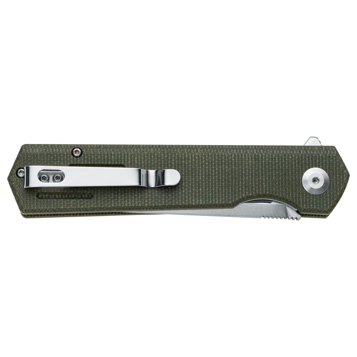 Fox Knives REVOLVER BF-740 OD Klapptaschenmesser aus Edelstahl D2 Micarta