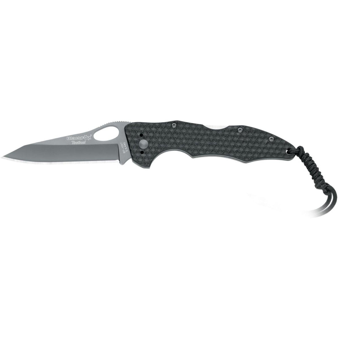 Fox Knives Tactical BF-105T klappbares taktisches Messer mit schwarzer, titanbeschichteter Edelstahlklinge