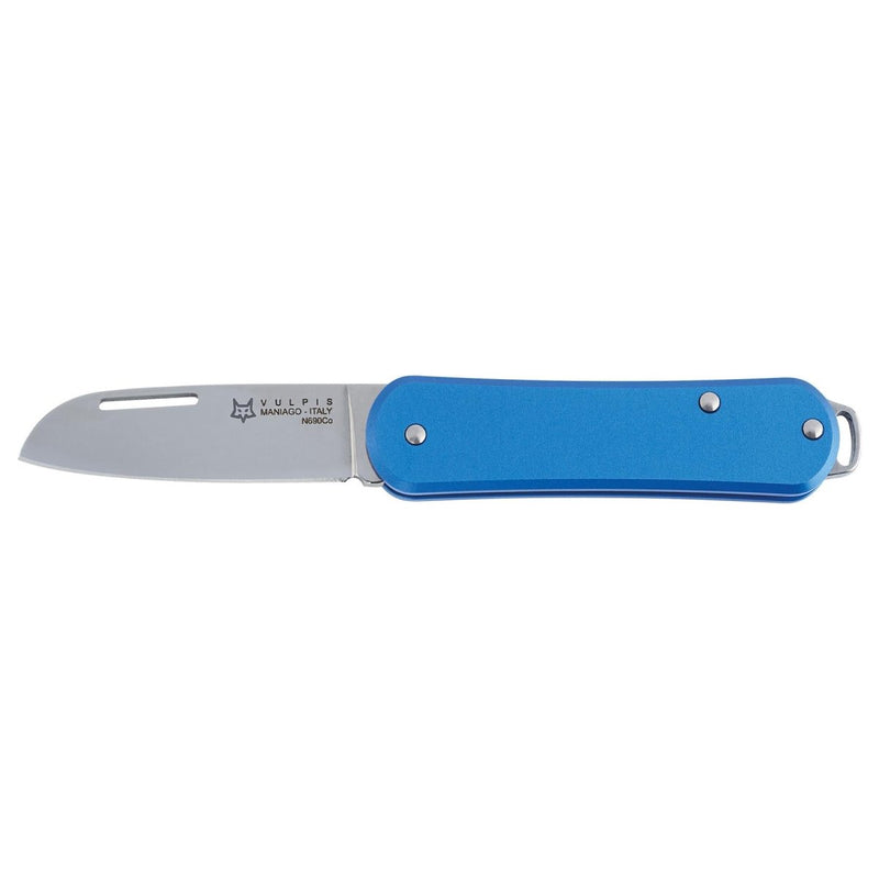 Fox Knives VULPIS FX - VP108 SB Folding Pocket Knife Stainless Steel N690Co Blue - GoMilitar