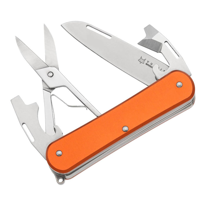 Fox Knives VULPIS FX-VP130-F4 OR Multifunktionsmesser N690Co-Stahlklinge Orange – GoMilitar