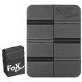 Fox Outdoor Thermo-Sitzpolster, rutschfest, faltbar, Molle-Tasche im Lieferumfang enthalten, Schwarz