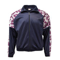 Französische Militärschul-Sportjacke 90er Retro Vintage gestreifte Wandersportbekleidung