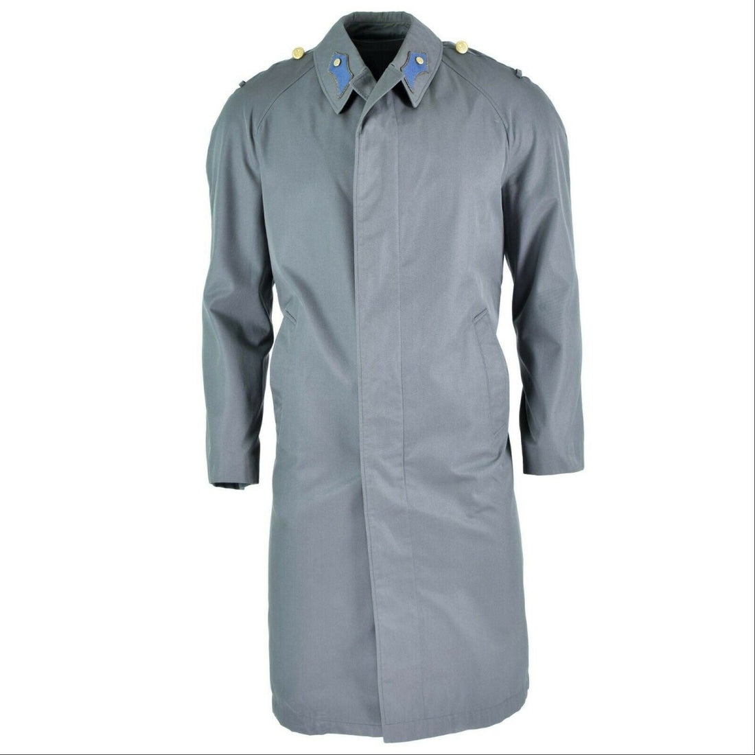 Echter österreichischer Armeemantel, Trenchcoat, Militärausgabe, lange graue Jacke