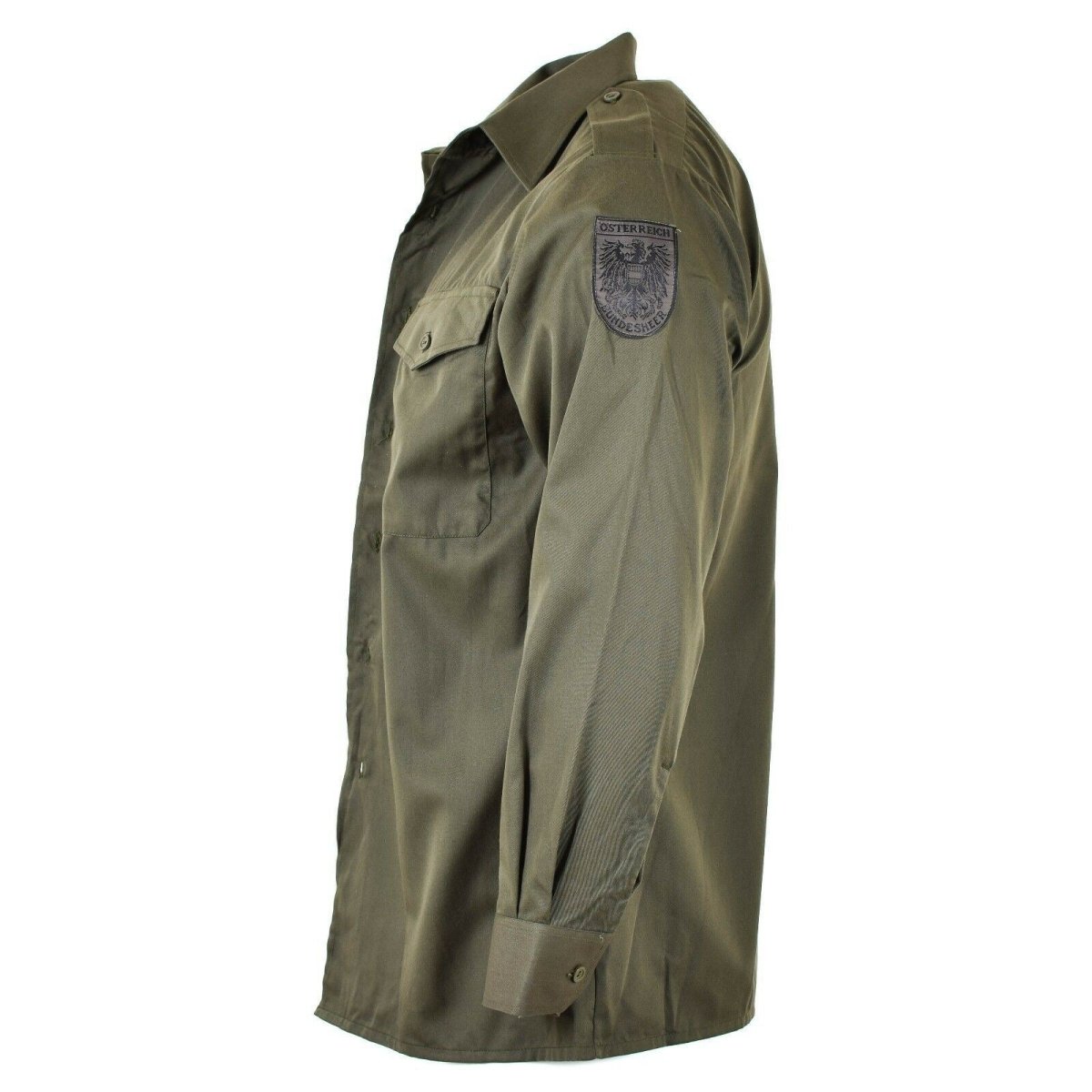 Original Österreichisches Bundesheer Hemd M65 OD Militär Kampf Langarm Olive BDU NEU