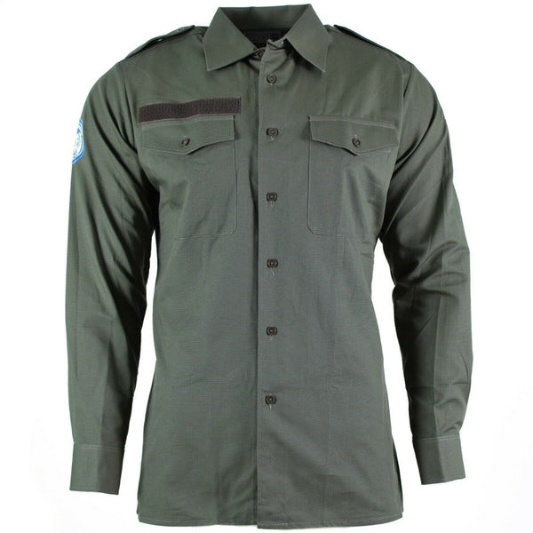 Genuine Austrian army shirt OD olive Military combat long sleeve tropic BDU NEW - GoMilitar