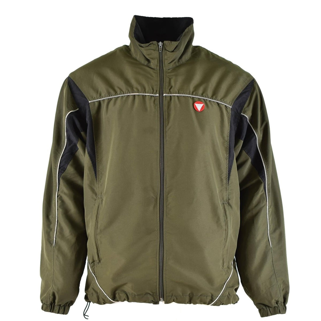 Original Österreichische Bundeswehr Trainingsanzug Top Jacke Sport Vintage OD Grün