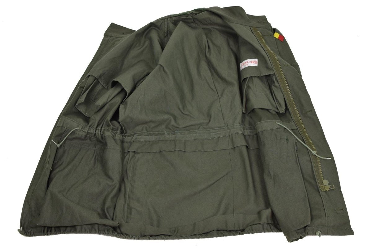 Echte belgische Armee Feldjacke M64 Militär Baumwolle wasserdicht Parka Olive NEU