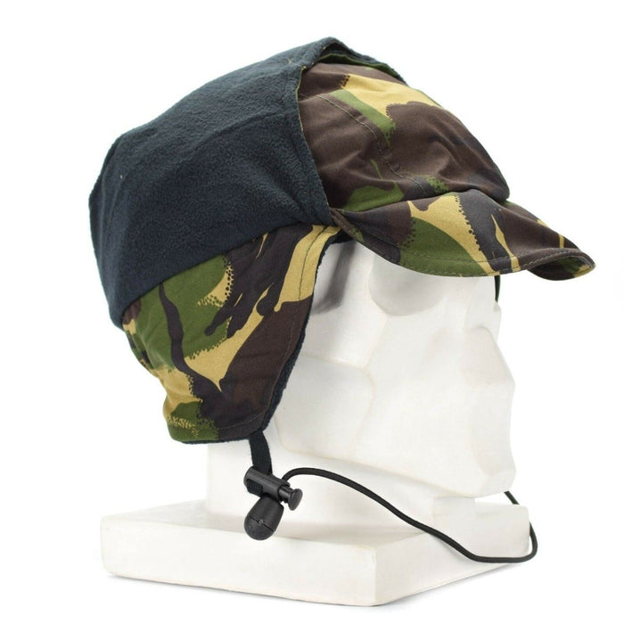 Echte, wasserdichte Gore-Tex-Mütze aus echtem DPM-Camouflagematerial der britischen Armee mit Futter für kaltes Wetter und verstellbarem Kinnriemen.