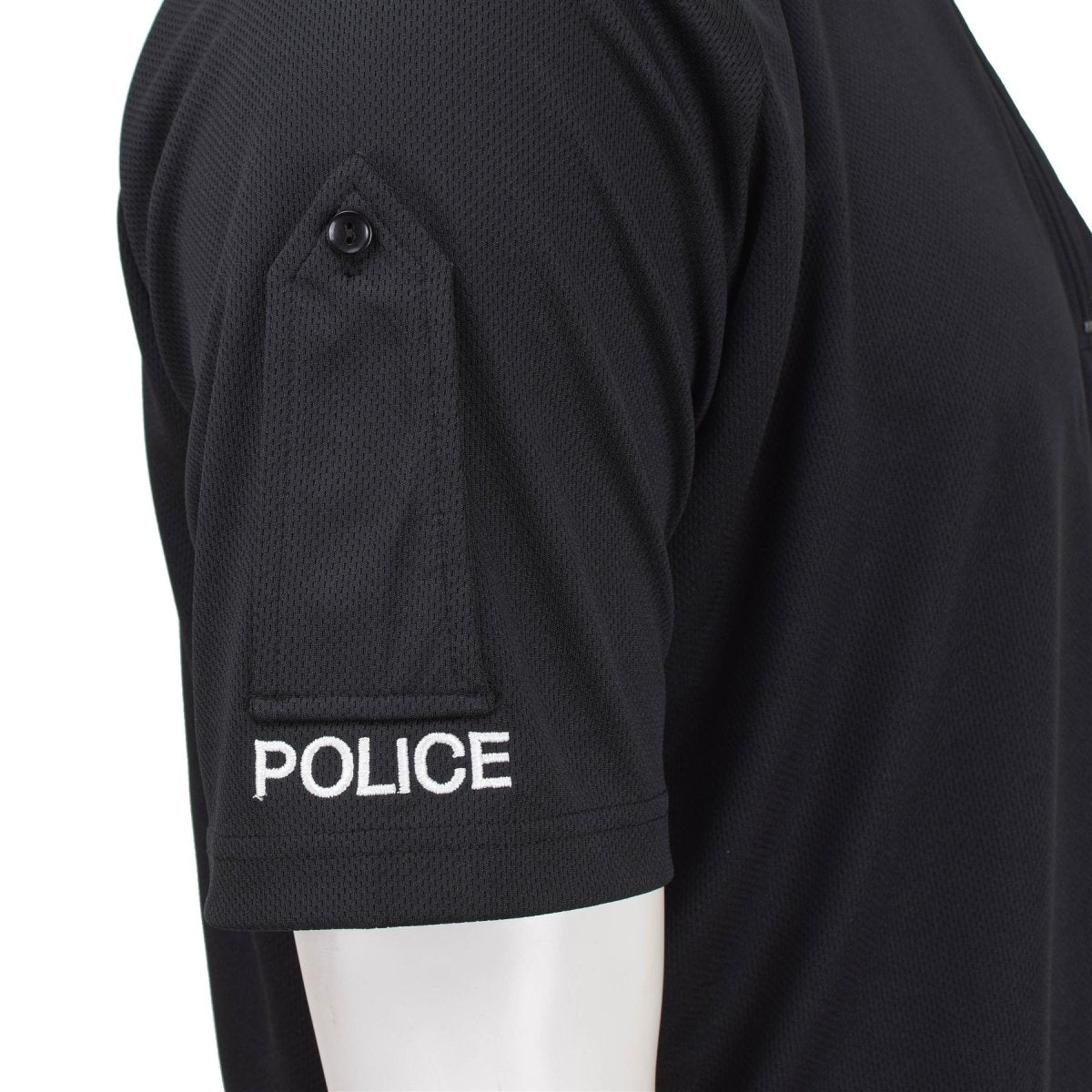 Echtes britisches funktionelles Polizei-T-Shirt, atmungsaktives Activewear-Shirt, schwarzes Hemd, NEU