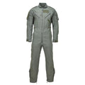 Original britischer Militär-Feuerschutzoverall aus Nomex für Flugbesatzungen mit Gummizug in Olivgrün
