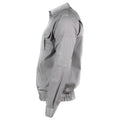 Echtes bulgarisches Armee-Baumwoll-graues Hemd, unbenutztes Militär-Langarmhemd, NEU