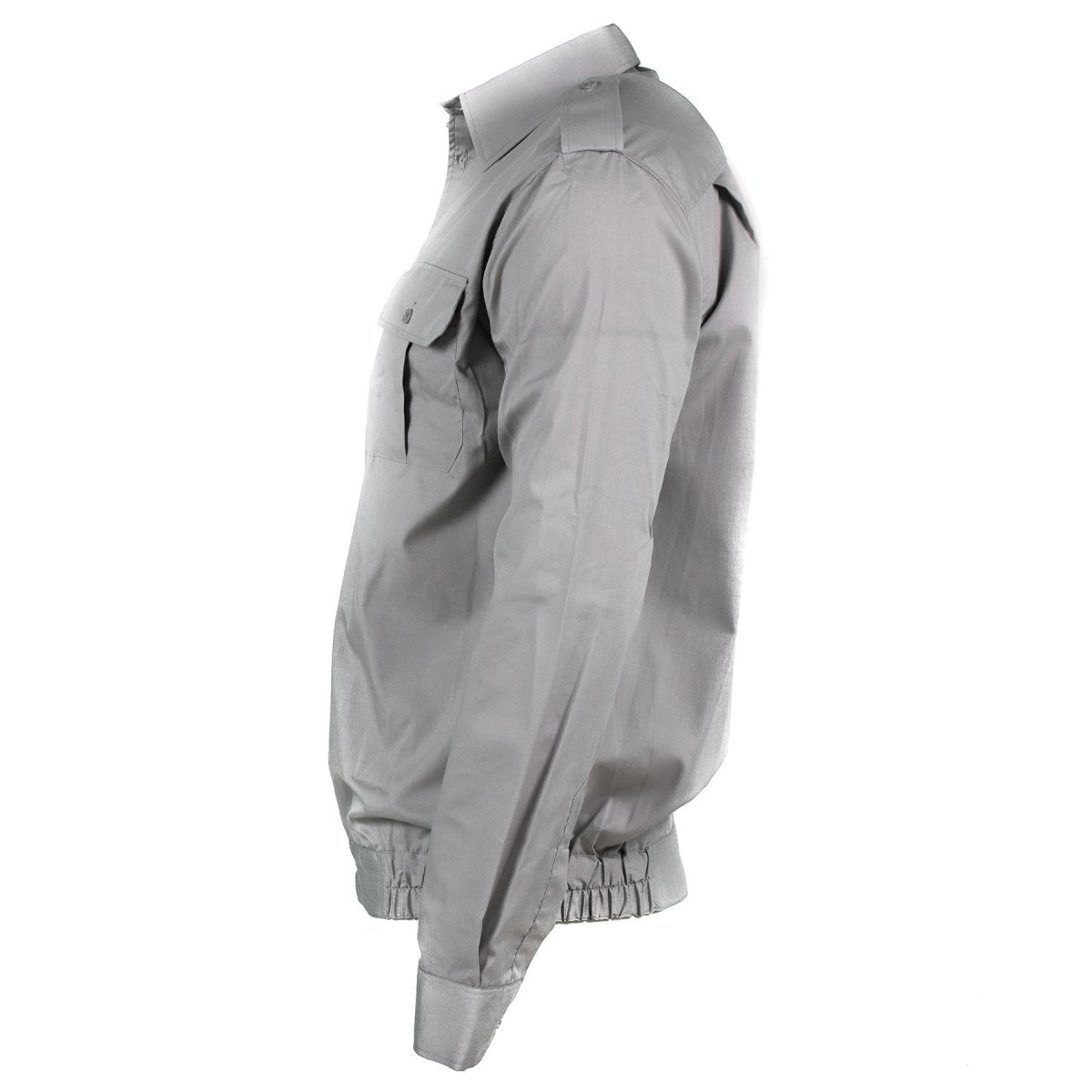 Echtes bulgarisches Armee-Baumwoll-graues Hemd, unbenutztes Militär-Langarmhemd, NEU