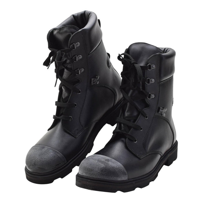 Echte tschechische Militär-Winterstiefel, ILS-Innenfutter, Thinsulate-verstärkte Zehenpartie, Schwarz, konzipiert für den taktischen Einsatz und den Einsatz als Outdoor-Ausrüstung