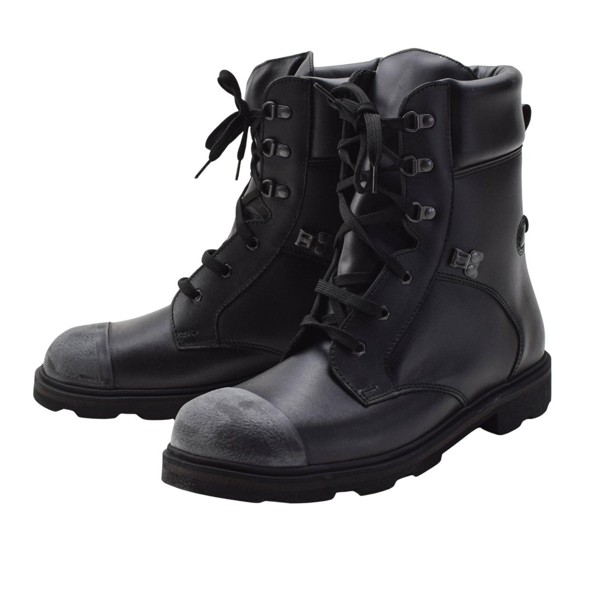 Echte tschechische Militär-Winterstiefel, ILS-Innenfutter, Thinsulate-verstärkte Zehenpartie, Schwarz