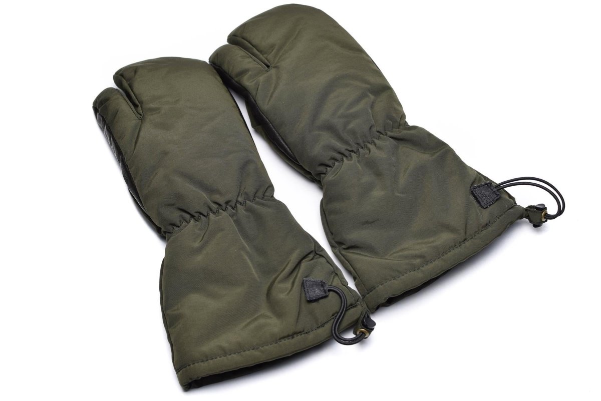 Original dänische Armee Abzugsfinger Fäustlinge Syna-Tex Handschuhe OD NEU