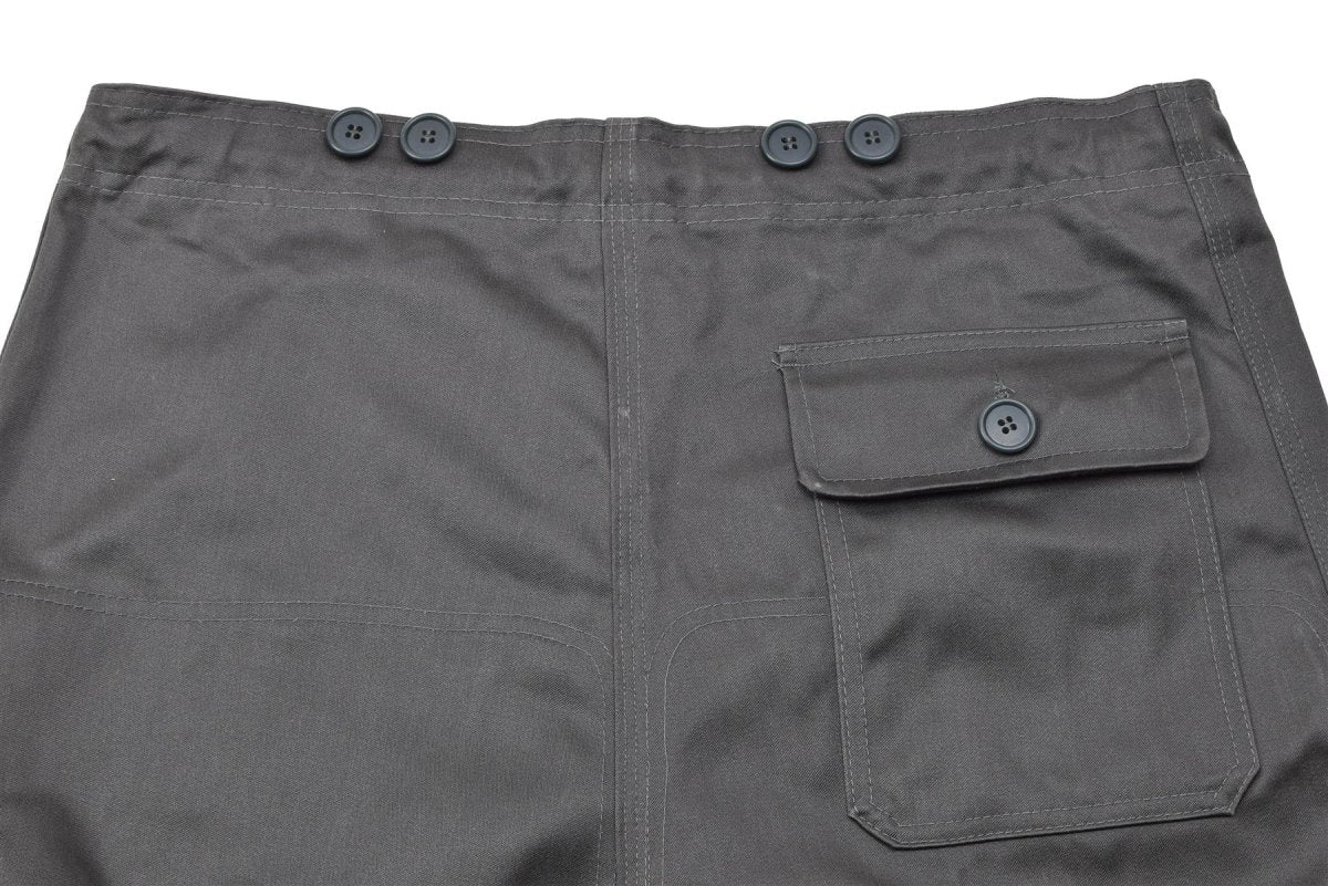 Echte dänische M71 Armee graue Arbeitshose verstellbare Taille Vintage Hose NEU