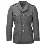 Echte dänische Uniformjacke Armee grau Militär Überschuss Uniform Kleid Offizier
