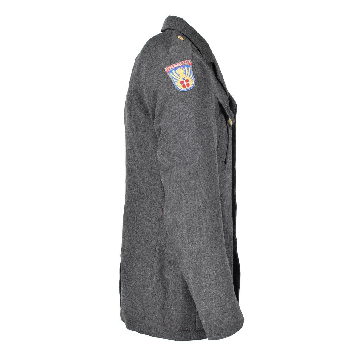 Echte dänische Uniformjacke Armee grau Militär Überschuss Uniform Kleid Offizier