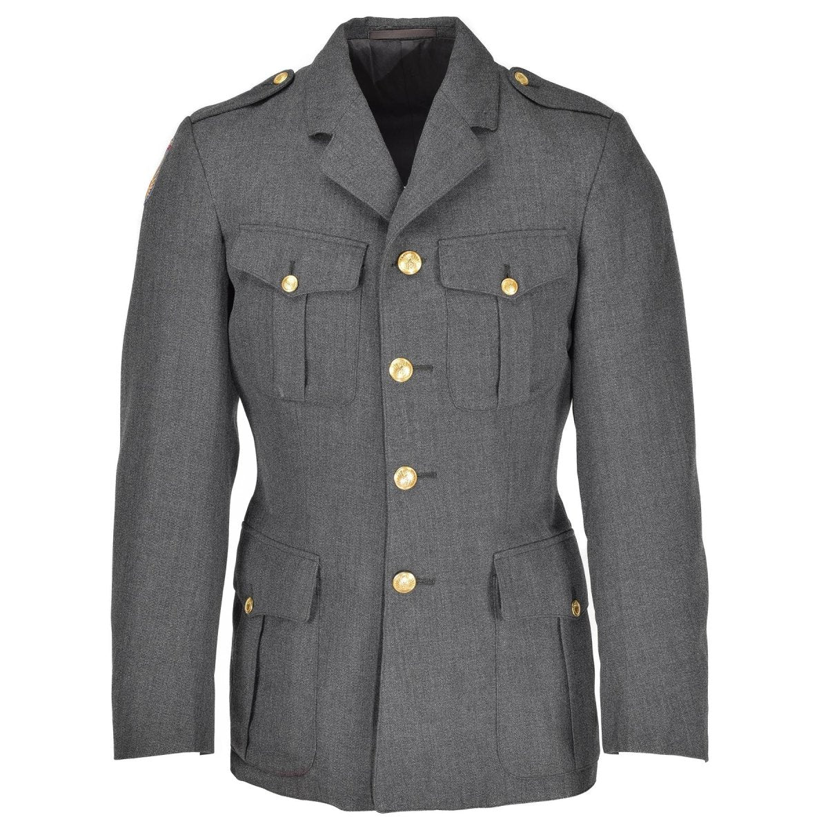Echte dänische Uniformjacke Armee grau Militär Überschuss Uniform Kleid Offizier