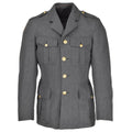 Echte dänische Uniformjacke Armee grau Militär Überschuss Uniform Kleid Offizier