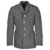 Echte dänische Uniformjacke Armee grau Militär Überschuss Uniform Kleid Offizier
