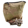 Echte holländische Armee Gasmaskentasche Militär Überschuss Wüstentarn Schultertasche NEU