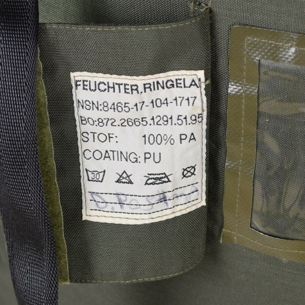 Original olivgrüner Schlafsack der niederländischen Armee. Tragetasche, Seesack