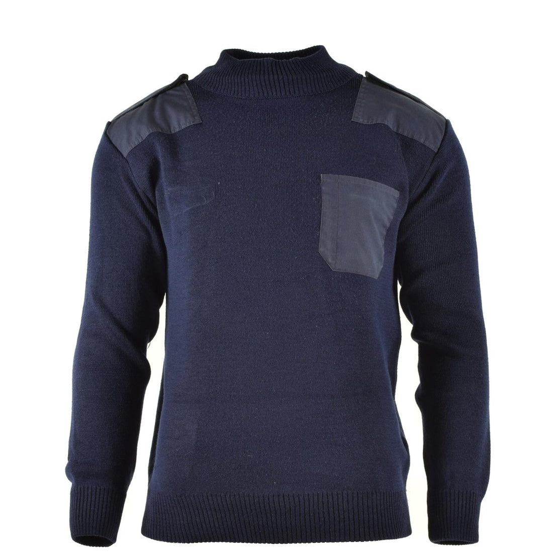 Original niederländische Armee Pullover blau Pullover Militär Pullover Rundhals Offizier