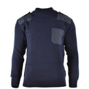 Genuine Dutch army pullover Blue Jumper Military Sweater Round Neck Officer - GoMilitar