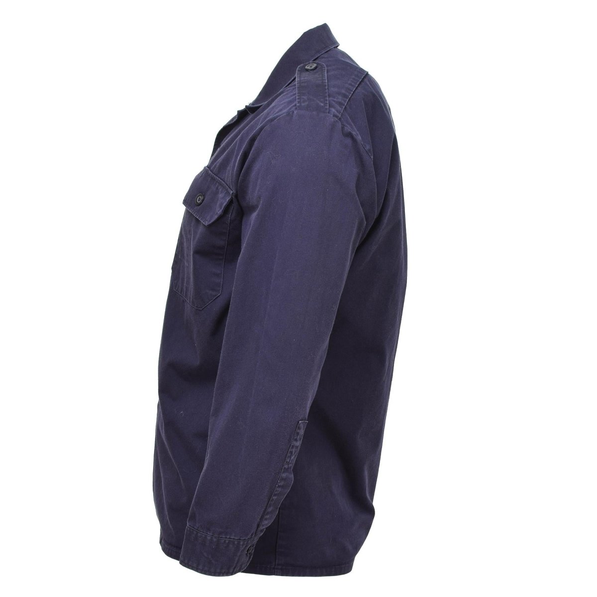 Echte holländische Armeehemden, Langarmuniformjacke, marineblau, Militärüberschuss