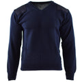 Echter Pullover der niederländischen Armee, blauer Pullover, Militärpullover, Rundhalsausschnitt, Offizier