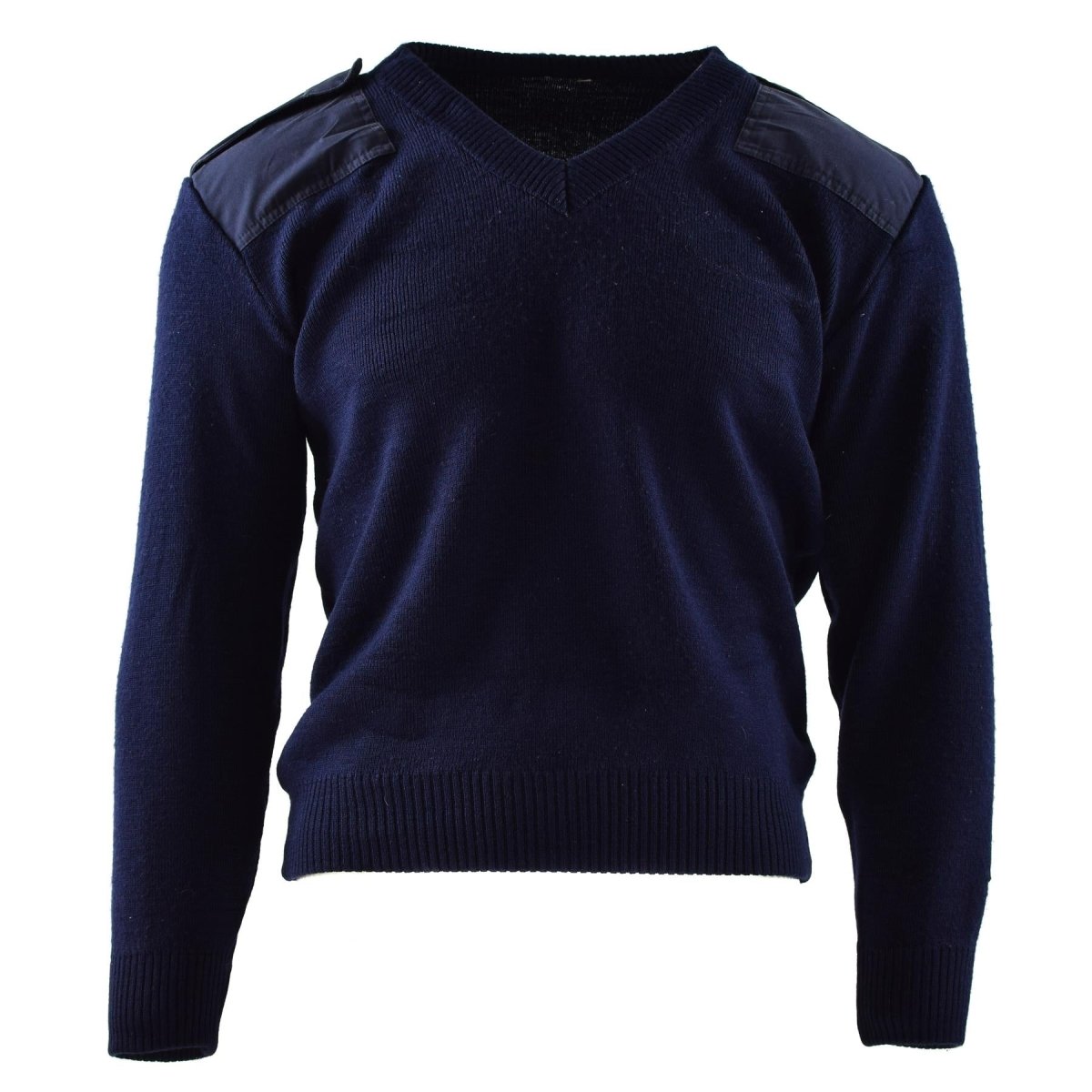 Echter Pullover der niederländischen Armee, blauer Pullover, Militärpullover, Rundhalsausschnitt, Offizier