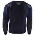 Echter Pullover der niederländischen Armee, blauer Pullover, Militärpullover, Rundhalsausschnitt, Offizier