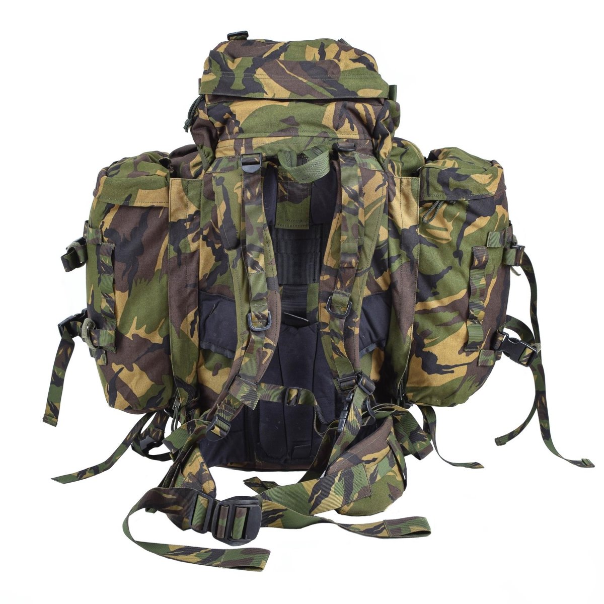 Echter niederländischer Militärrucksack mit DPM-Muster, Kampfrucksack, 60 l, taktischer Tagesrucksack